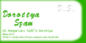 dorottya szam business card